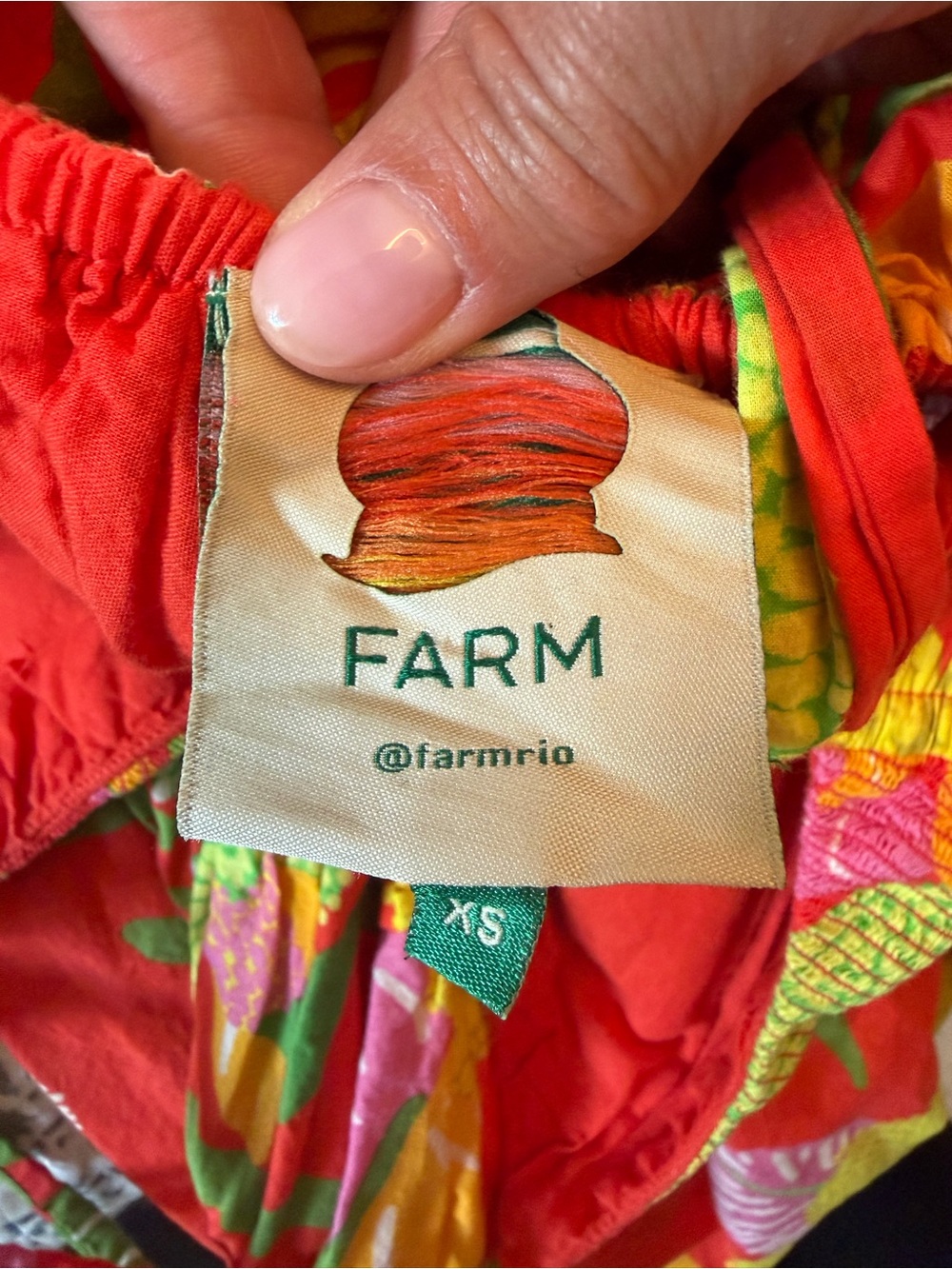 FARM Rio Tropical Halter Maxi Dress in Orange, Yellow & Pink - Picture 3 of 3